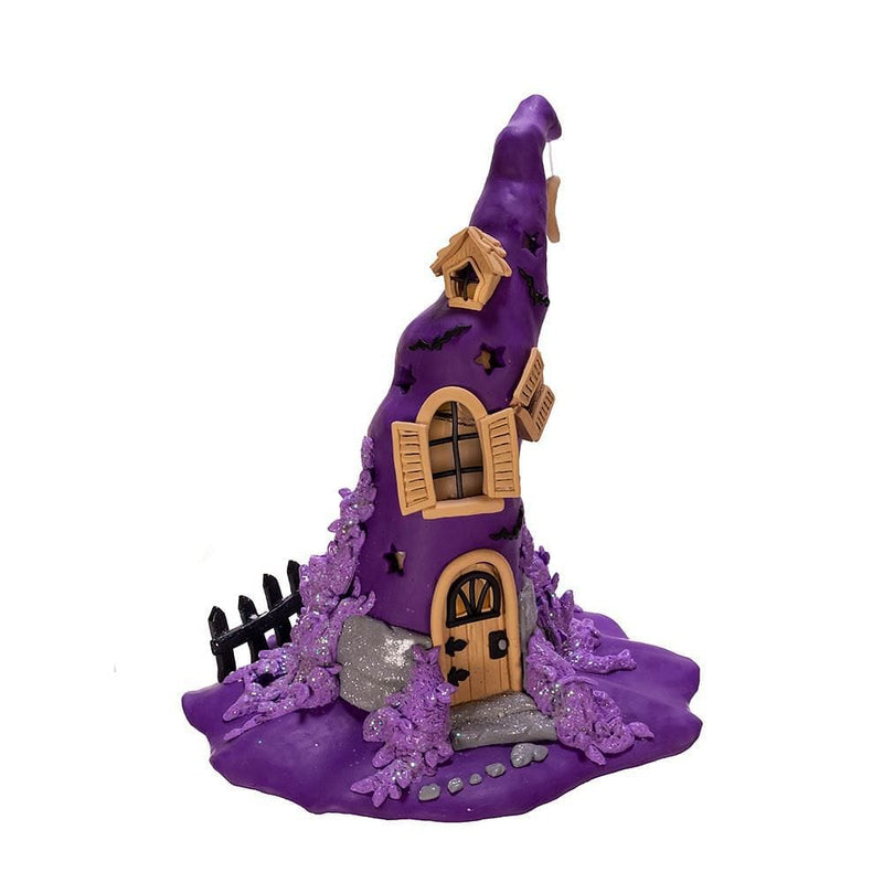 Purple LED Witch Hat Table Piece - Shelburne Country Store