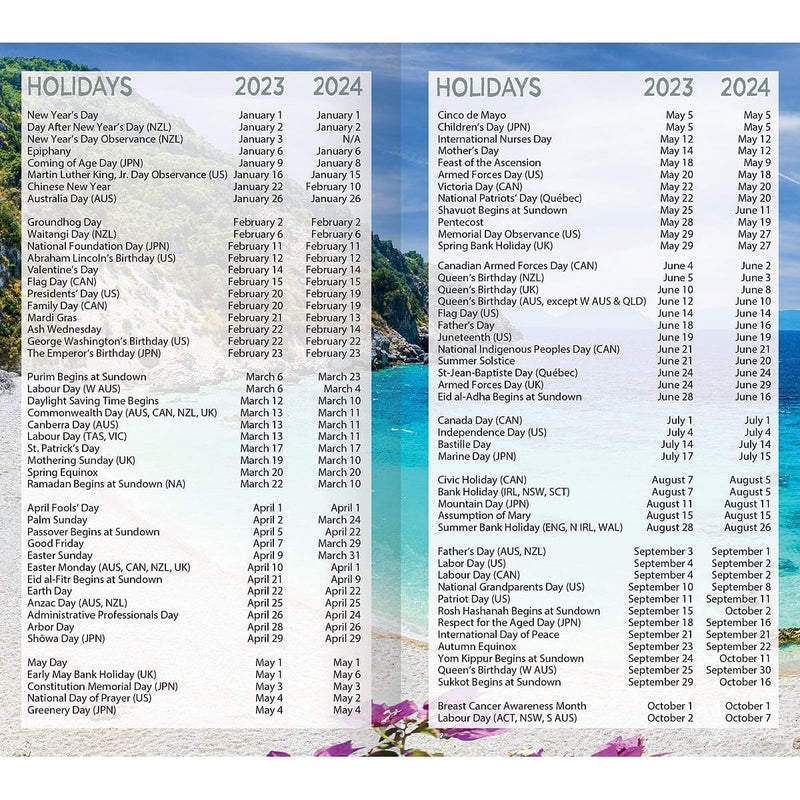 Beaches 2023 2 Year Planner - Shelburne Country Store