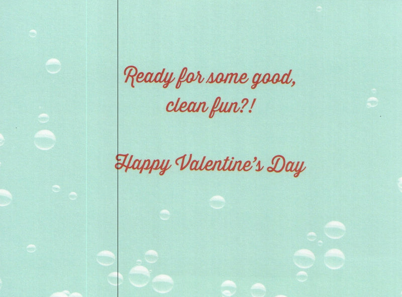 Dog and Cat bath Valentine's Day Card - Shelburne Country Store