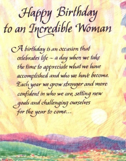 Happy Birthday to an Incredible Woman - Card - Shelburne Country Store