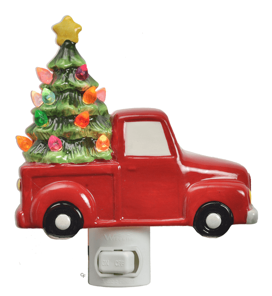 Red Truck With Tree Night Light - Shelburne Country Store