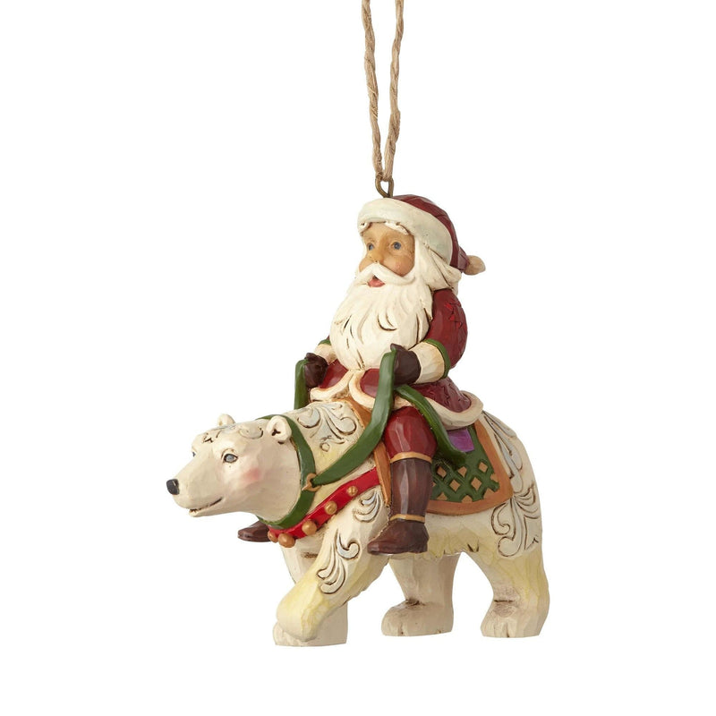 Santa Riding a Polar Bear - Shelburne Country Store