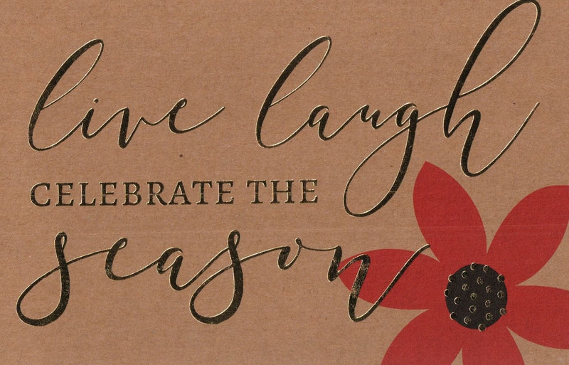 Petite & Natural 18 Card Boxed Set -Live Laugh Celebrate The Season - Shelburne Country Store