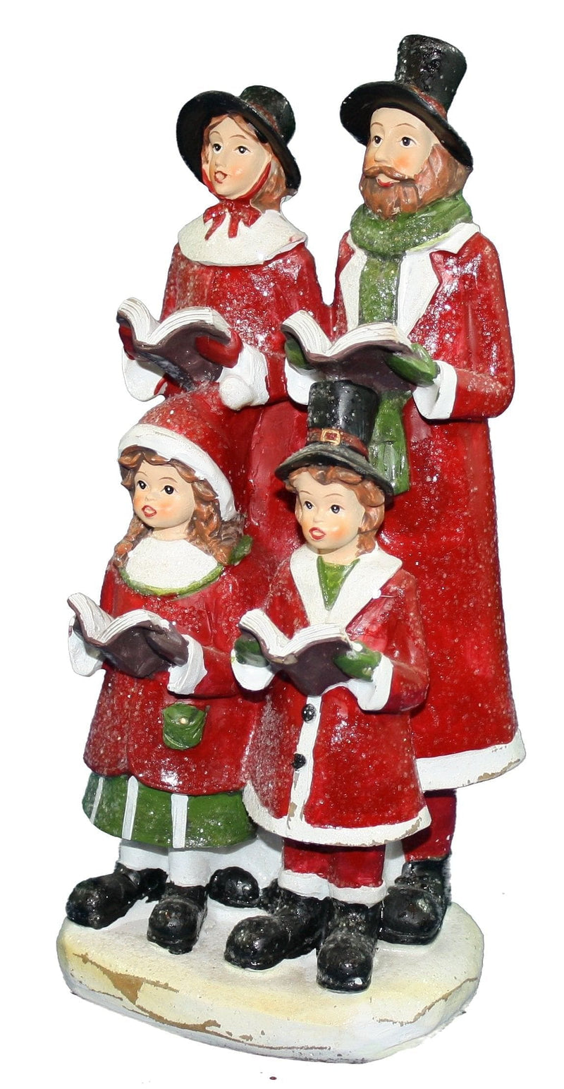 Resin Caroling Family Figurine - Shelburne Country Store