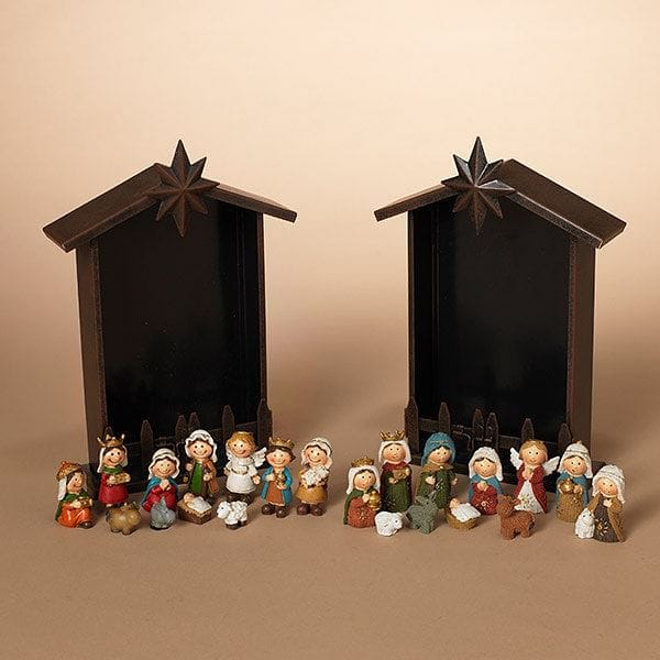 11 Piece mini Nativity Set -  traditional - Shelburne Country Store