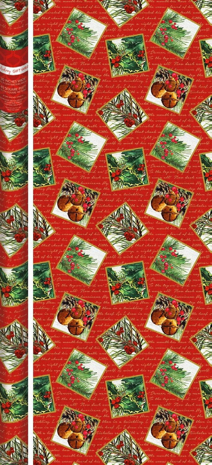 Premium Holiday Roll Wrap - 80 Square Feet - - Shelburne Country Store
