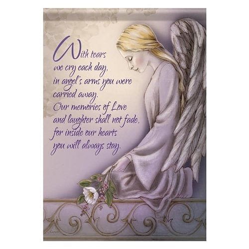 Inspiration Angel Arms Double Sided Garden Flag - 12" X 18" - Shelburne Country Store