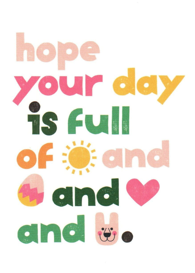 Hope Your Day Is Full Of Sun And Eggs Easter Card - Shelburne Country Store