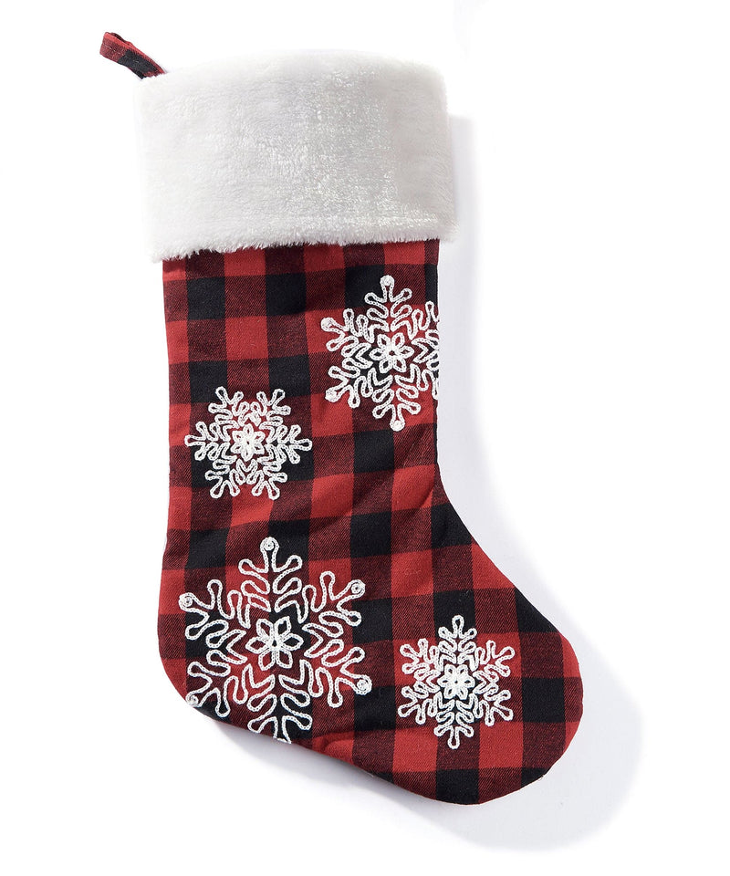 Stocking w/Snowflakes - Shelburne Country Store