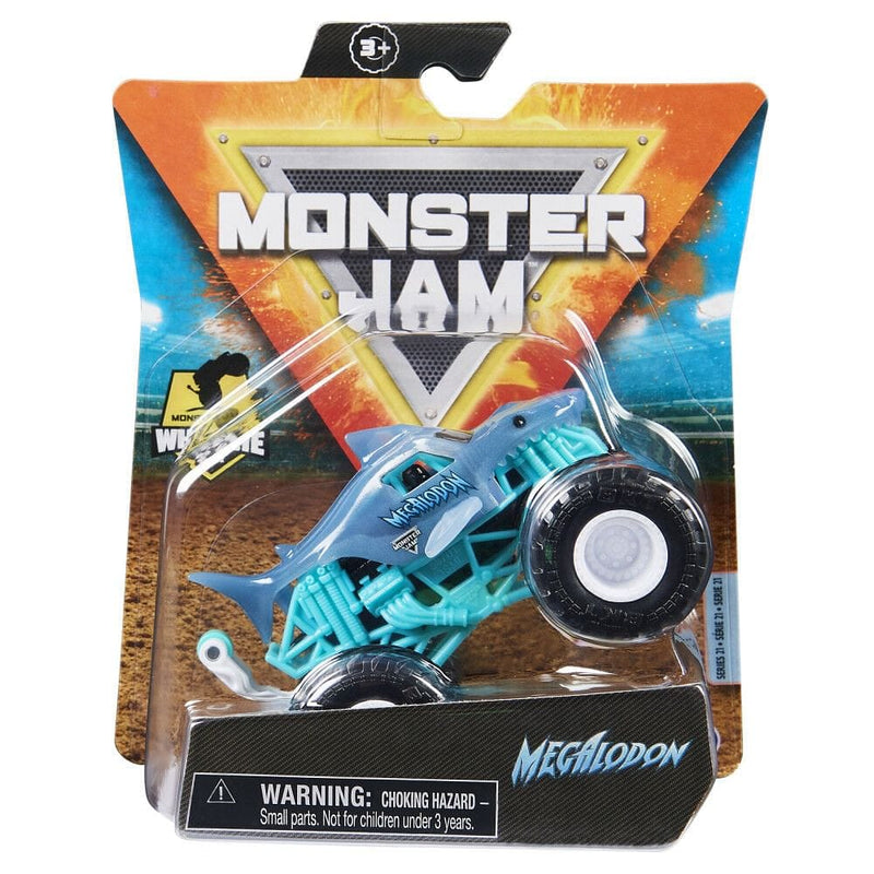 Monster Jam Die-Cast Monster Truck (1:64 scale) - Megalodon - Shelburne Country Store