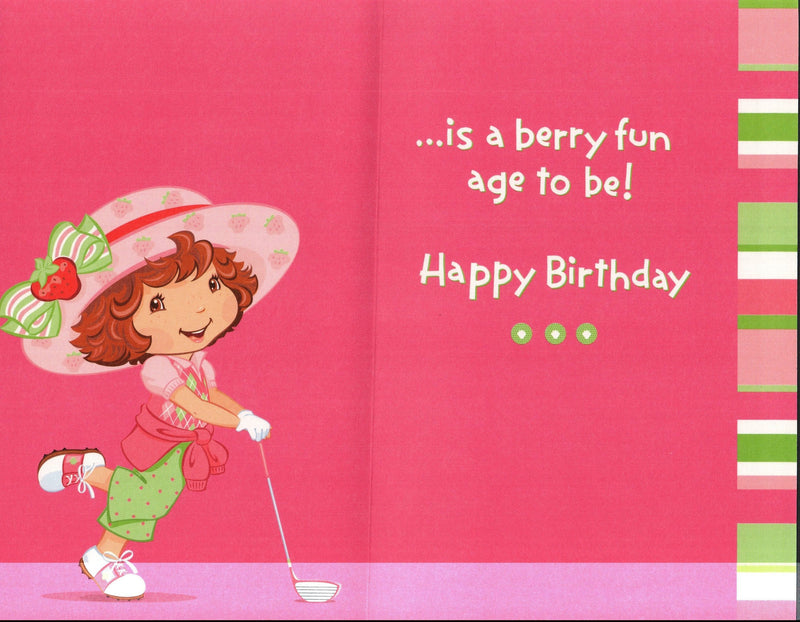 Birthday Card - 4th Birthday Strawberry Shortcake - Shelburne Country Store