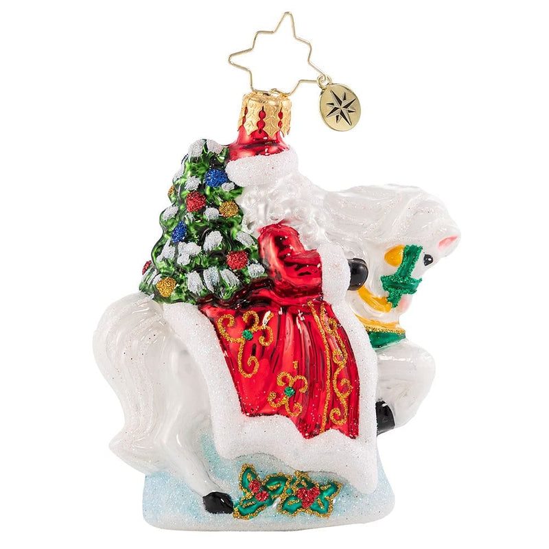 Galloping into Christmas - Little Gem Glass Ornament - Shelburne Country Store