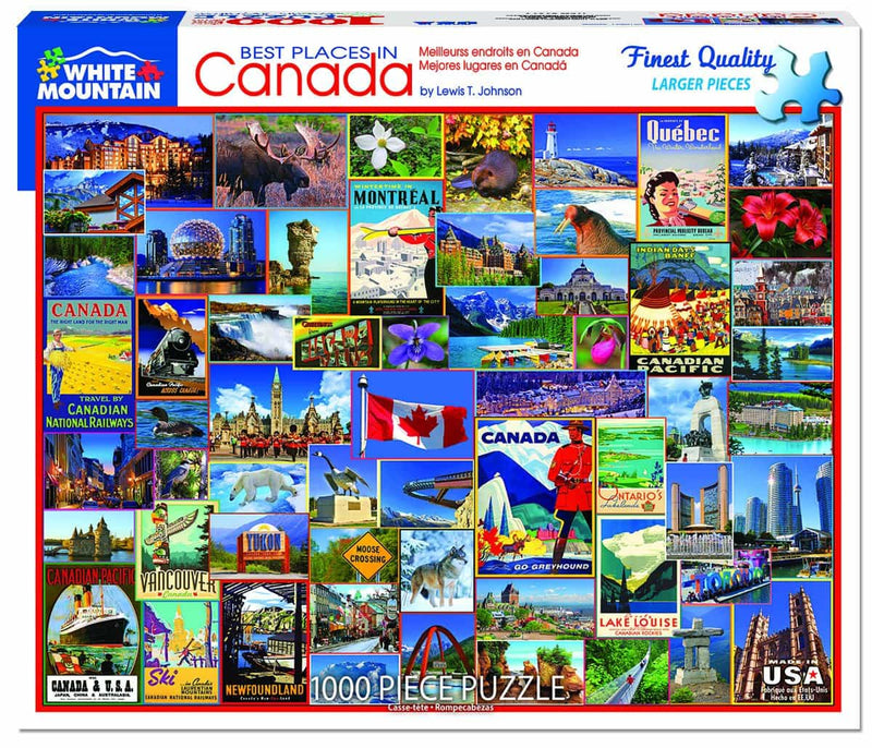 Best Places in Canada - 1000 Piece Jigsaw Puzzle - Shelburne Country Store