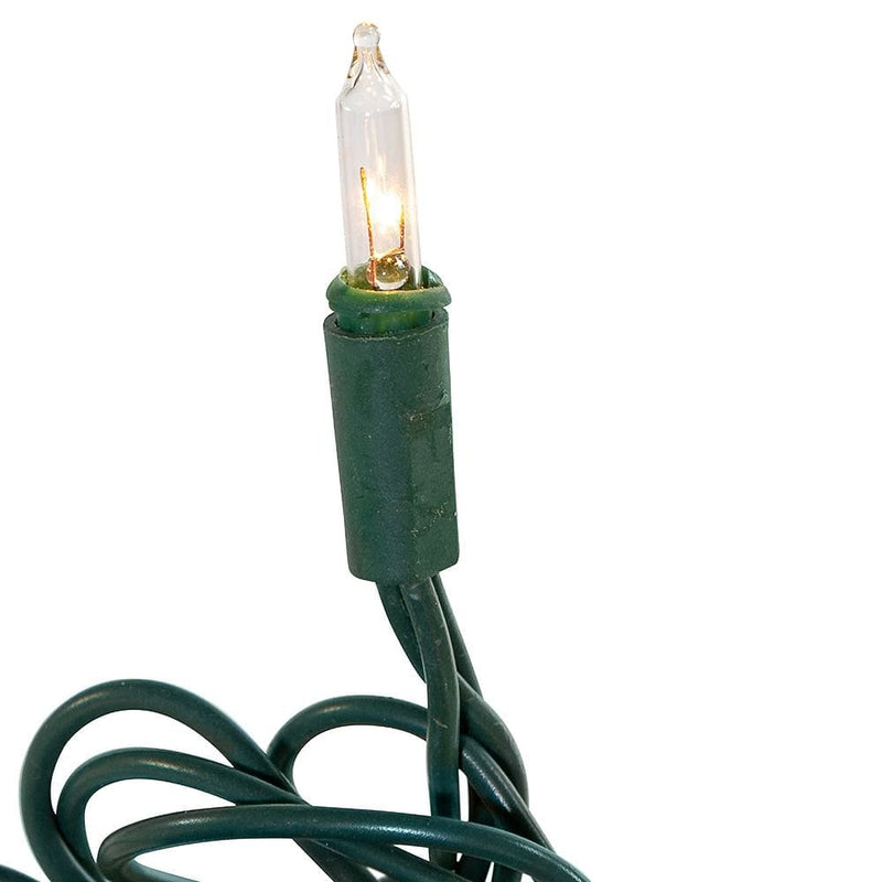 100-Light Clear Light Set With Green Wire - Shelburne Country Store