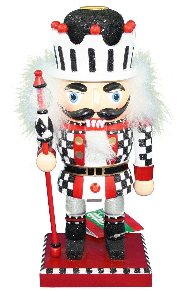 Hollywood Checkered Candle Holder Nutcracker - - Shelburne Country Store