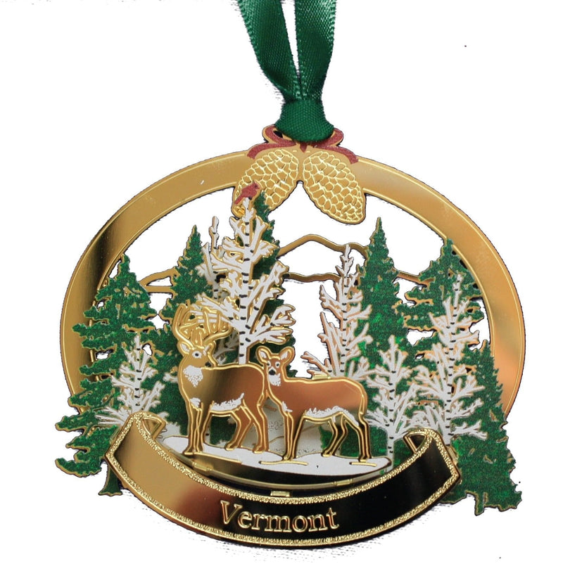 Deerscape Vermont Ornament - Shelburne Country Store