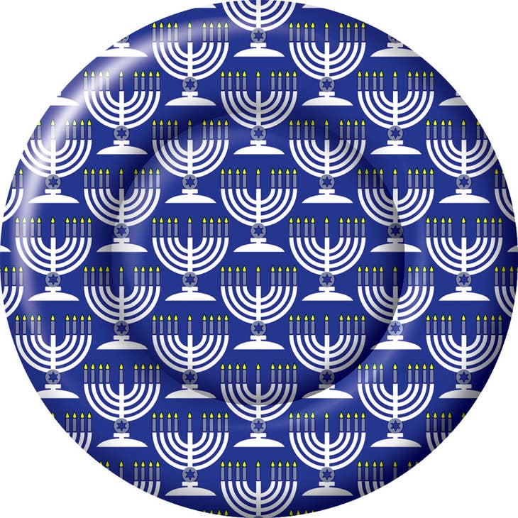 Festival of Lights Hanukkah 10" Paper Plates - 8 count - Shelburne Country Store