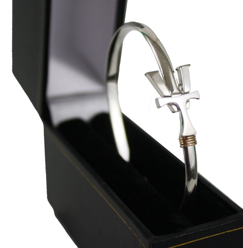 VT Hook Bracelet Silver - 4mm Band - - Shelburne Country Store