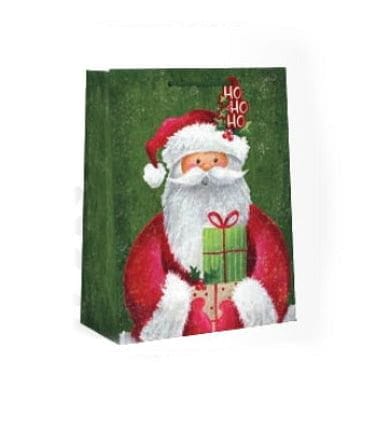Country Christmas Gift Bag - Cub - Santa Ho Ho Ho - Shelburne Country Store