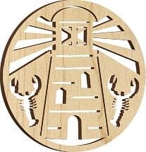 Wooden Solace Ornament - Lighthouse - Shelburne Country Store