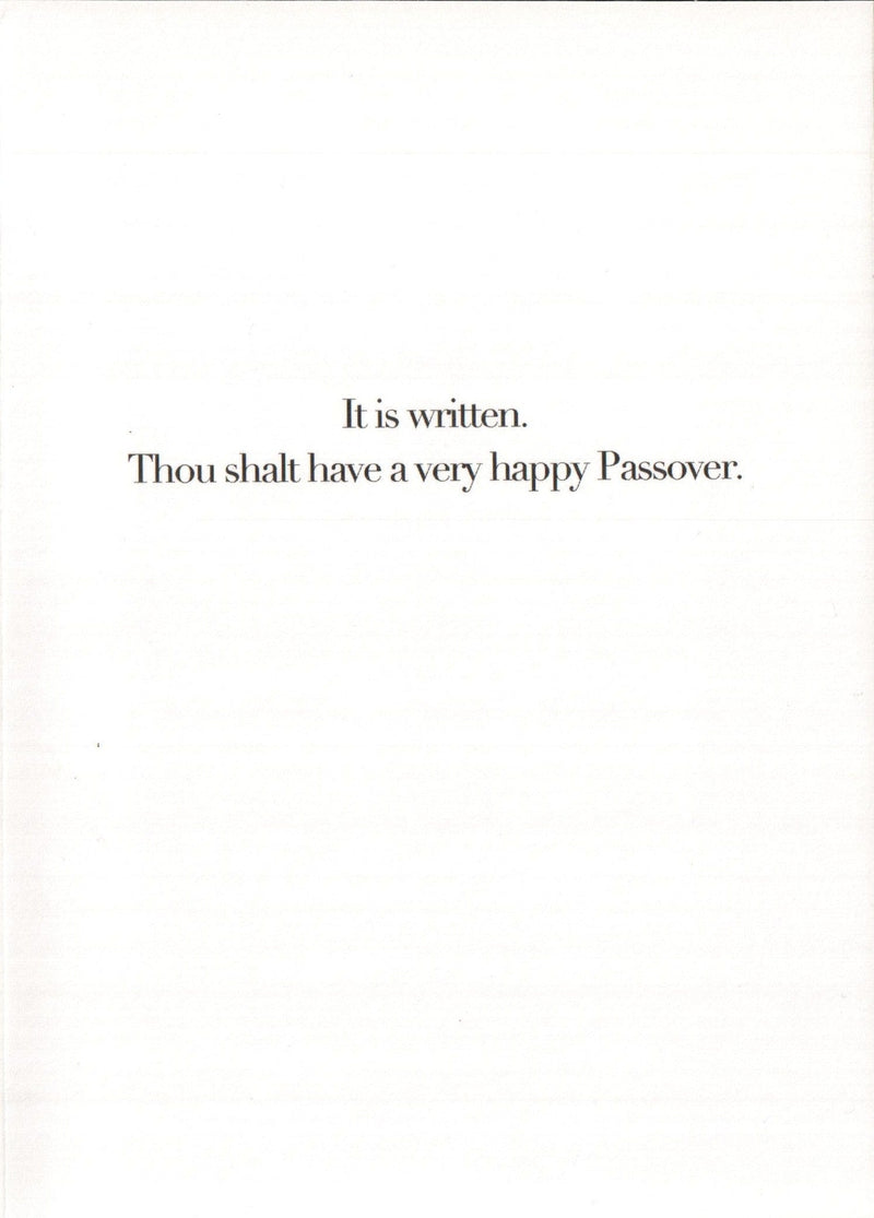 Passover Card - It Is Written - Shelburne Country Store
