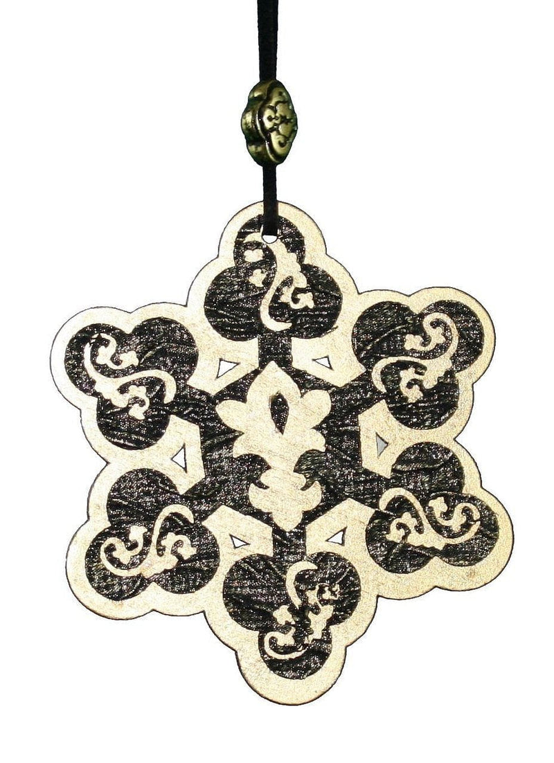 Wooden Applique Snowflake Ornament - Shelburne Country Store
