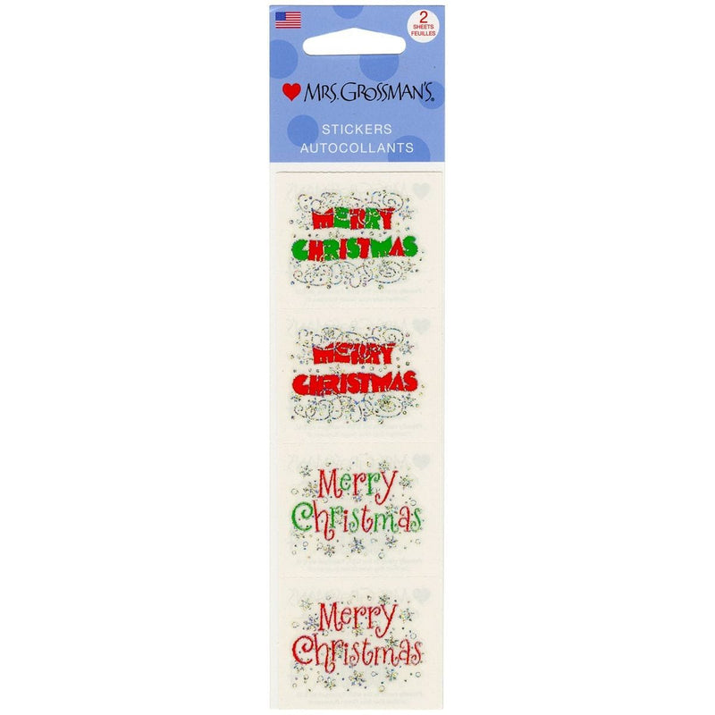 Mrs Grossman's Sticker, Expressions - Merry Christmas - Shelburne Country Store