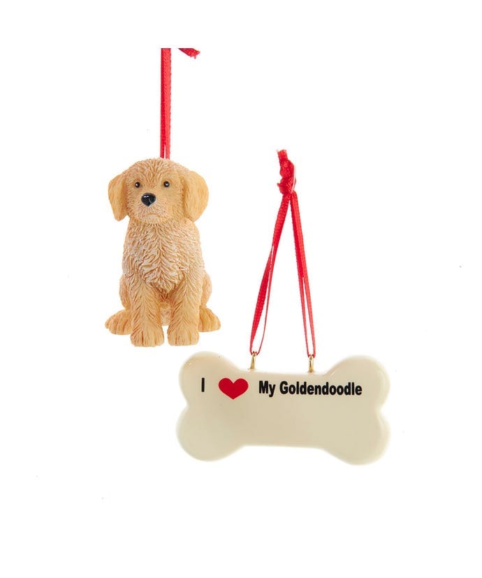 I love My Goldendoodle With Dog Bone Ornaments - Shelburne Country Store