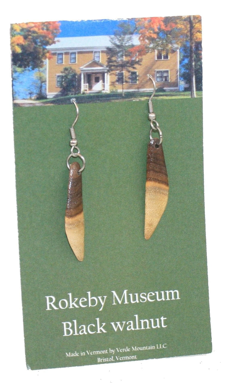 Rokeby Museum Black Walnut Wood Earrings - Shelburne Country Store