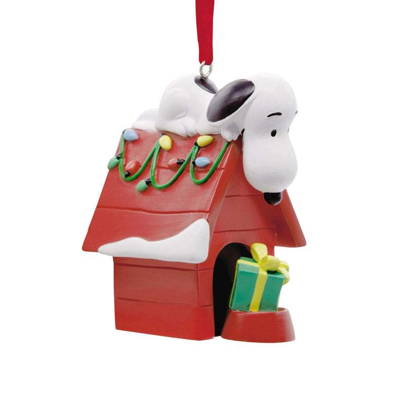 Snoopy on Holiday Doghouse Ornament - Shelburne Country Store