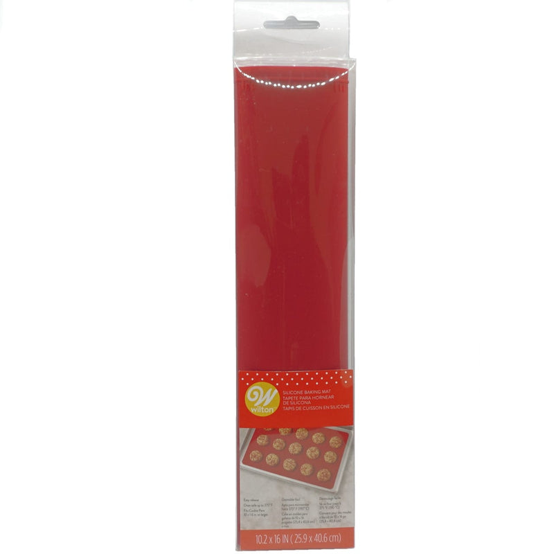 Wilton Non-Stick Red Silicone Baking Mat, 10.2 x 16 - Shelburne Country Store