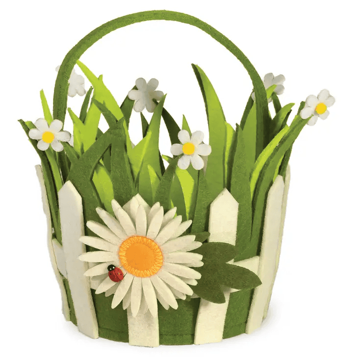 Daisy Picket Fence Easter Basket - Shelburne Country Store