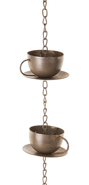 Teapot & Teacup Rain Chain with Bell - Shelburne Country Store
