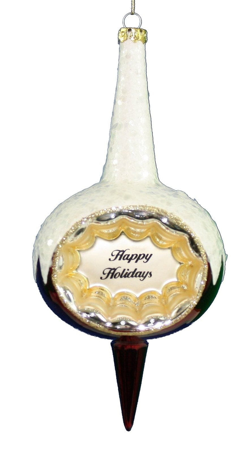 Finials W/ Sayings - Merry Christmas - Shelburne Country Store