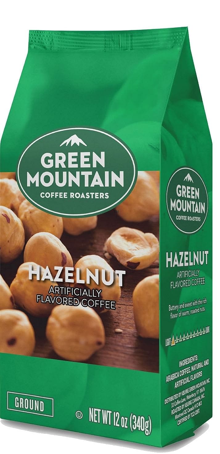 Green Mountain Hazelnut 12 Ounce - Ground - Shelburne Country Store