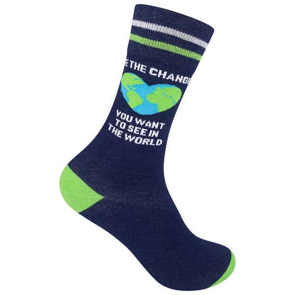 Be The Change You Want To See In The World Socks - Shelburne Country Store