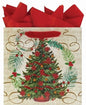 Carol Around The Christmas Tree Medium Square Gift Bag - Shelburne Country Store