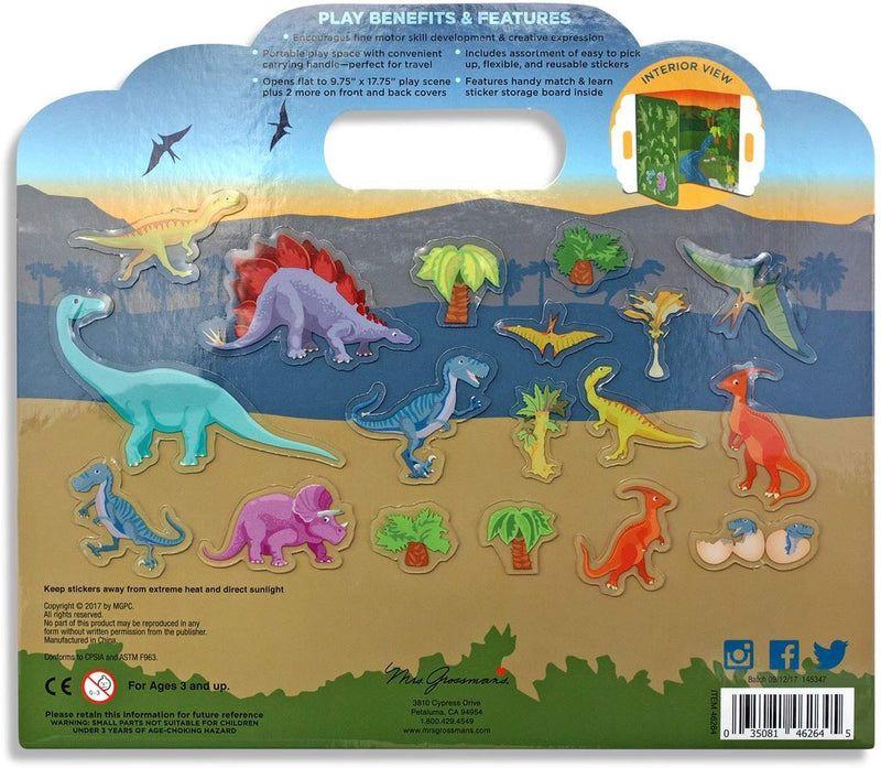 Mrs. Grossman's Peel And Play Kids Activity Set - Dinosaurs - Shelburne Country Store