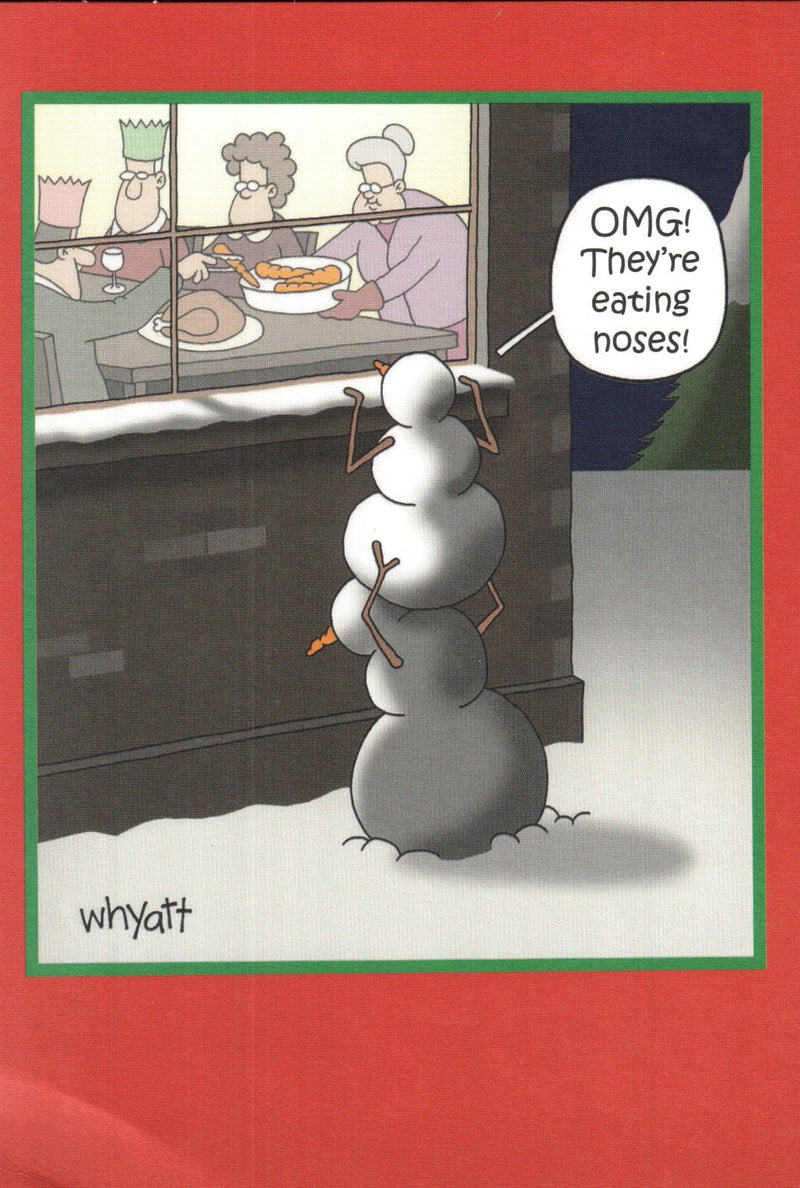 They're Eating Noses! Christmas Card - Shelburne Country Store