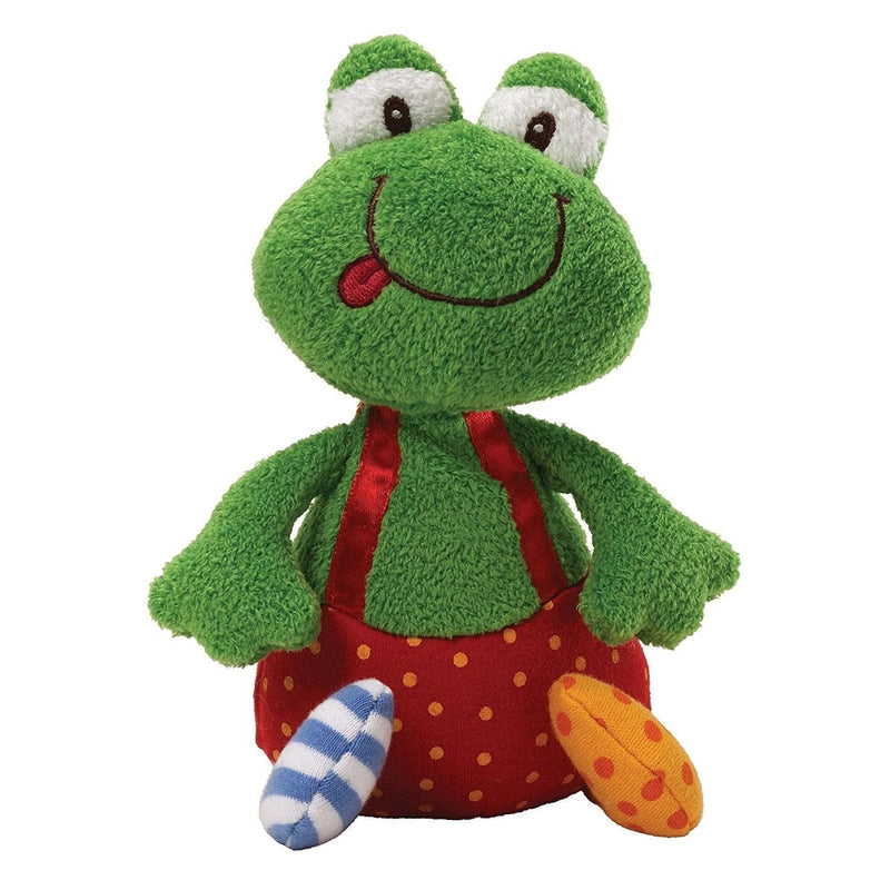 Gund Baby 8 inch Sock Hop Chime Plush Toy - Ribbitz Frog - Shelburne Country Store