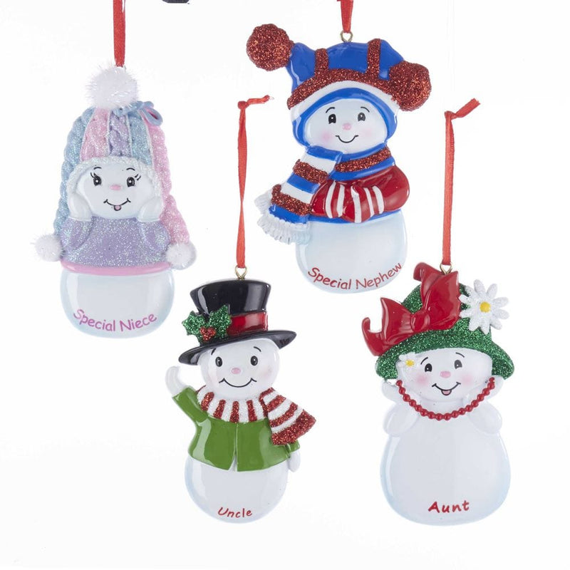 Snowman Family Ornament -  Special Nephew - The Country Christmas Loft