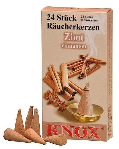 Knox German Scented Incense Cones (Pack Of 24) - - Shelburne Country Store