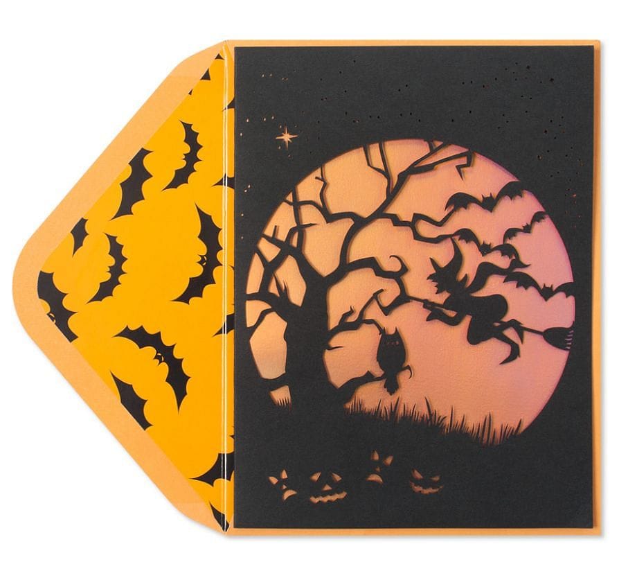 Halloween Moon Silhouette Halloween Card - Shelburne Country Store
