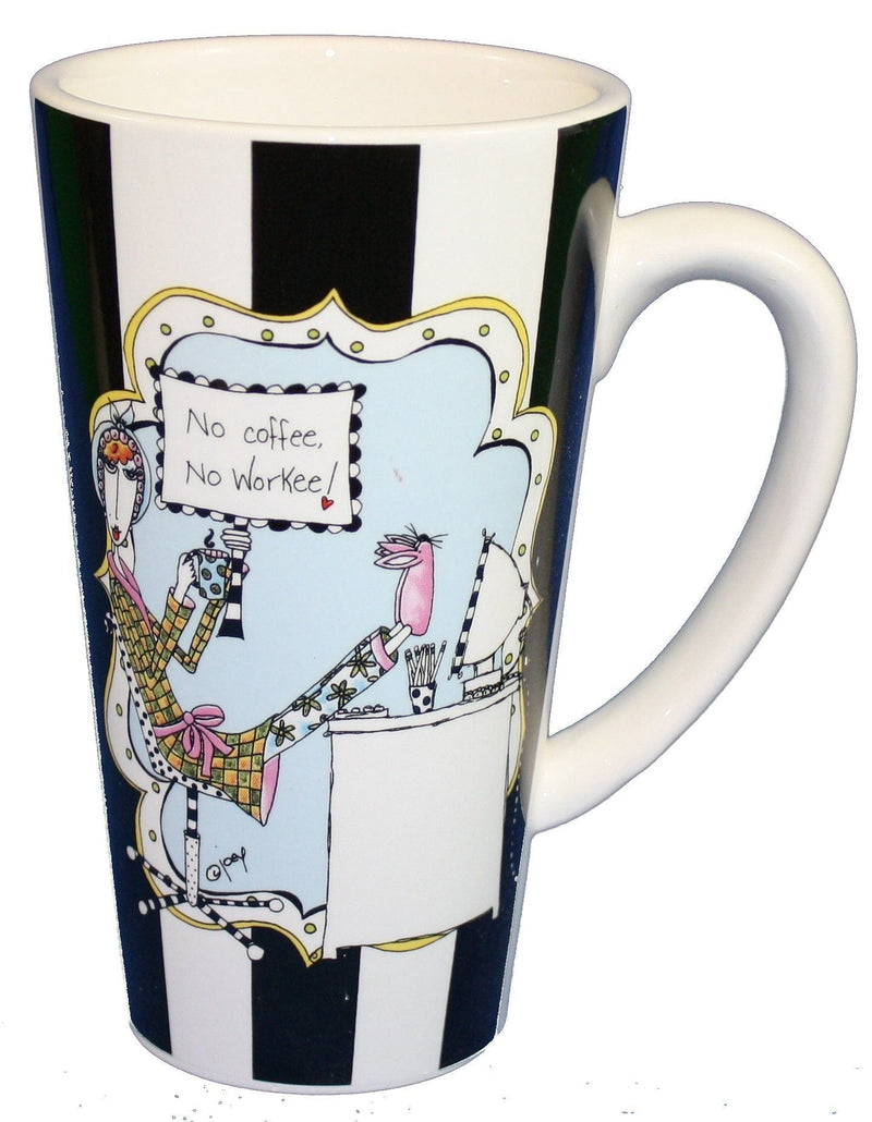 Wine/Women/Laughter Latte Mug - - Shelburne Country Store