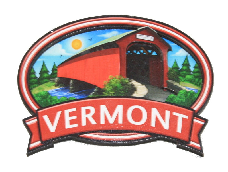 Covered Bridge Oval Magnet - Shelburne Country Store