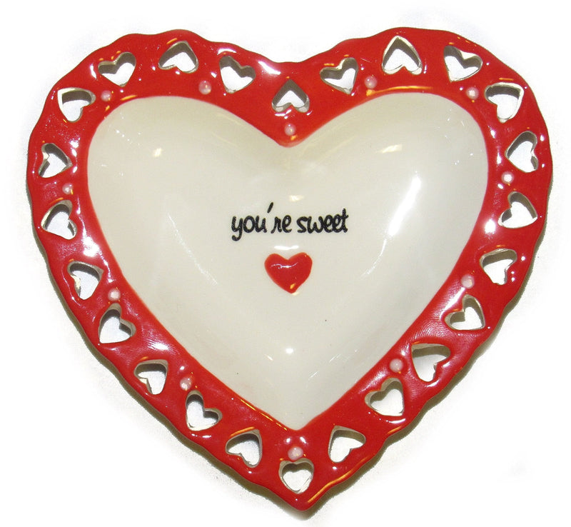 Russ Lots Of Love You're Sweet Heart Candy Dish - Shelburne Country Store