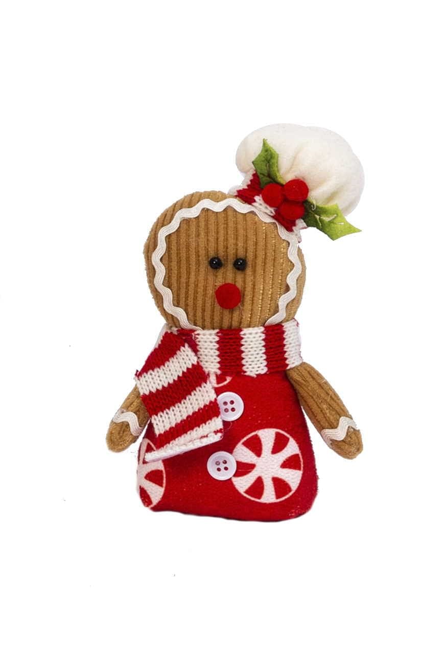 Plush Gingerbread Character - 5 Inch - - Shelburne Country Store