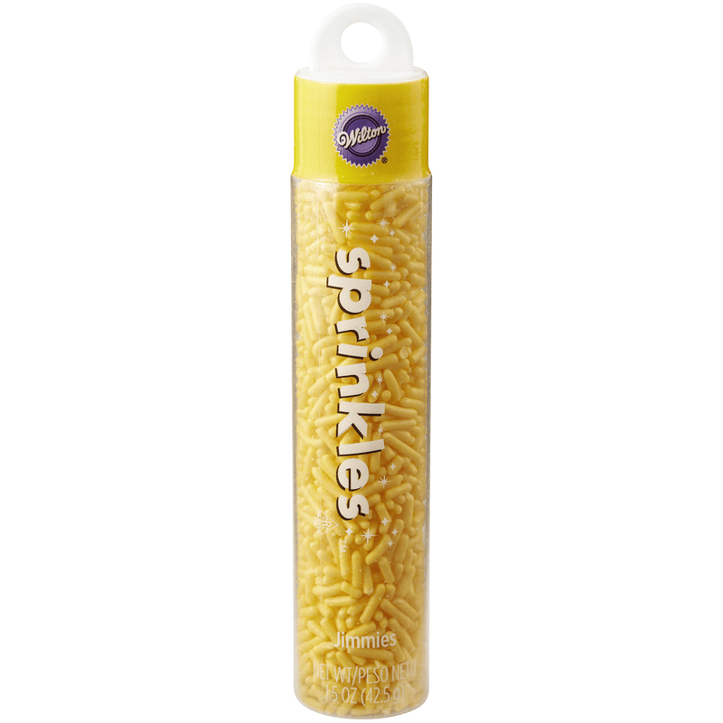 Jimmies Sprinkle Tube - Yellow - 1.5 oz. - Shelburne Country Store