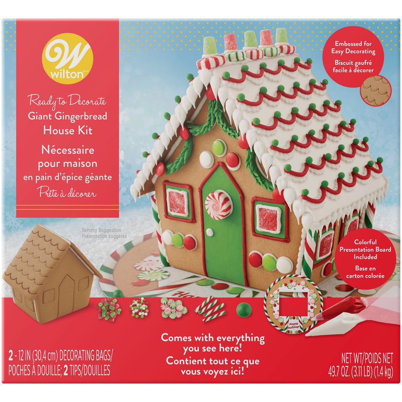 Wilton Big, Bright and Giant Gingerbread House Decorating Kit - Shelburne Country Store