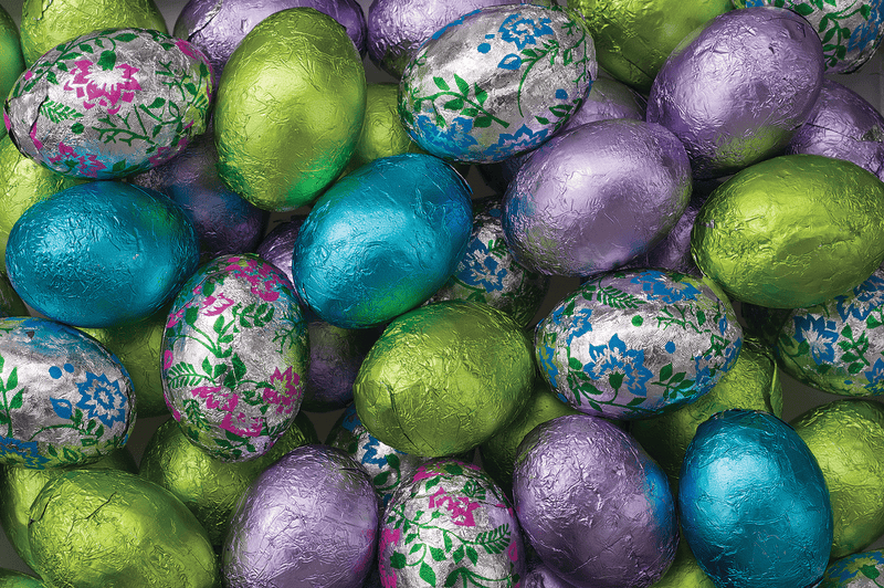 Chocolate Foil Wrapped Easter Eggs by Niagra - - Shelburne Country Store